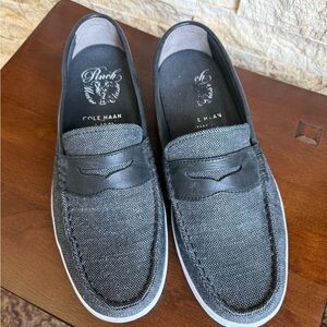 Cole Haan Men's Black and Gray Loafers